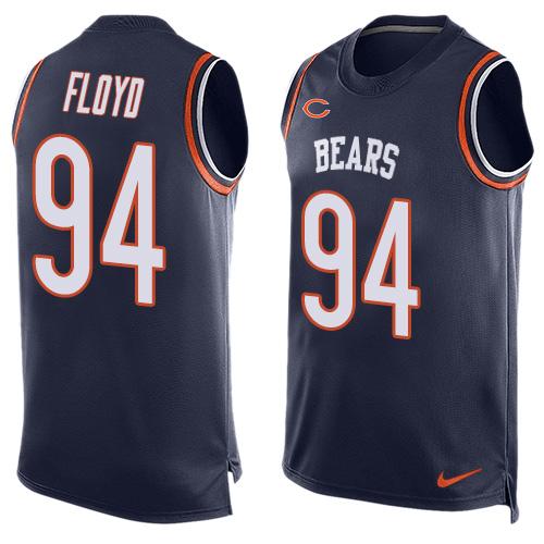 Nike Bears #94 Leonard Floyd Navy Blue Team Color Men's Stitched NFL Limited Tank Top Jersey - Click Image to Close